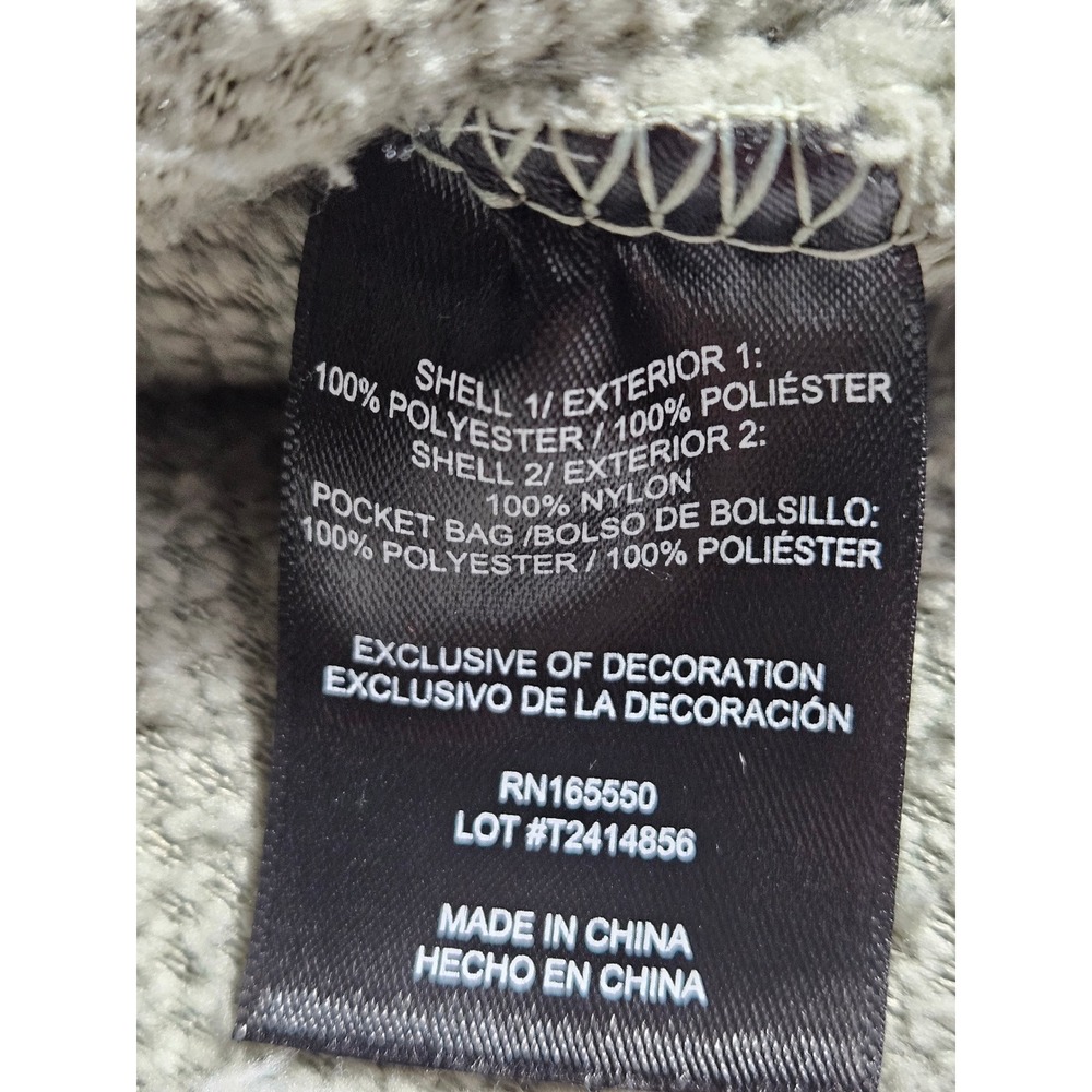 32 Degrees Heat Mens Sherpa Fleece Jacket Sage Green Snap Front Large 1370 - Picture 5 of 8